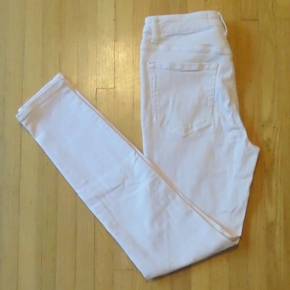 Women's Light Pink Skinny Ankle Jeans - Picture 2 of 2